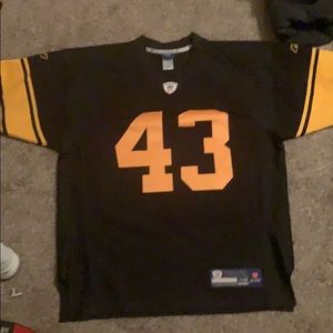 Reebok on field Troy polamalu stitched jersey